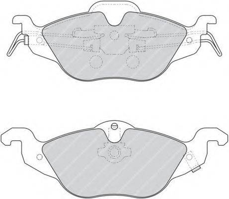Комплект тормозных колодок, дисковый тормоз FERODO FDB1293