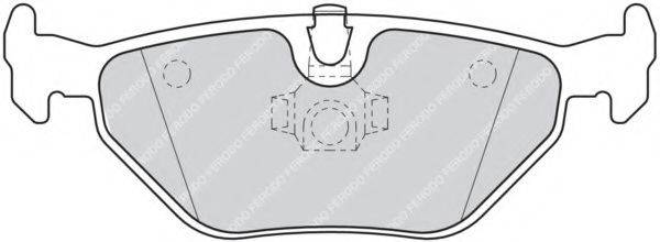 Комплект тормозных колодок, дисковый тормоз FERODO FDB1301