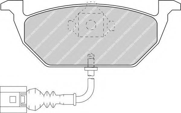 Комплект тормозных колодок, дисковый тормоз FERODO FDB1398