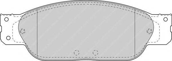 Комплект тормозных колодок, дисковый тормоз FERODO FDB1485