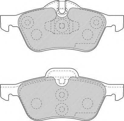 Комплект тормозных колодок, дисковый тормоз FERODO FDB1499