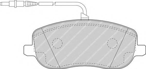 Комплект тормозных колодок, дисковый тормоз FERODO FDB1556