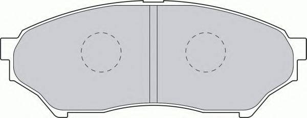 Комплект гальмівних колодок, дискове гальмо FERODO FDB1596