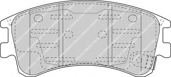 Комплект тормозных колодок, дисковый тормоз FERODO FDB1619