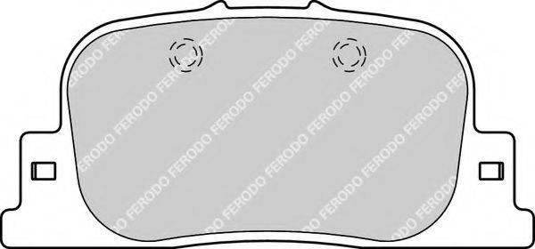 Комплект тормозных колодок, дисковый тормоз FERODO FDB1686