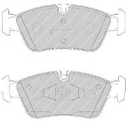 Комплект тормозных колодок, дисковый тормоз FERODO FDB1751