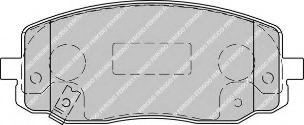 Комплект тормозных колодок, дисковый тормоз FERODO FDB1783