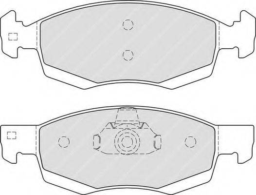 Комплект тормозных колодок, дисковый тормоз FERODO FDB4035