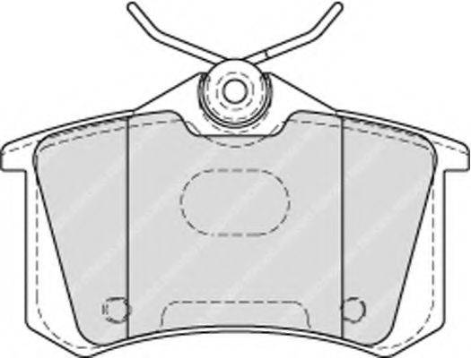Комплект тормозных колодок, дисковый тормоз FERODO FDB4178
