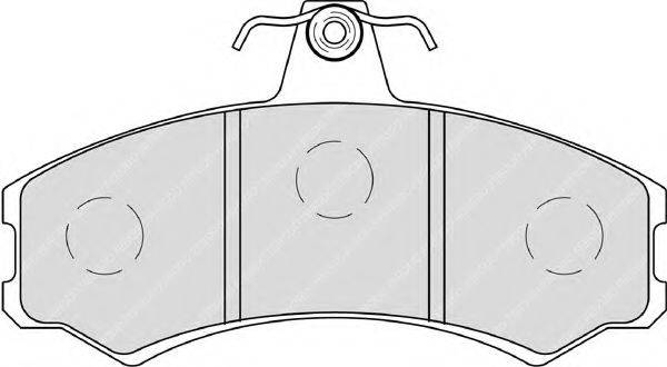 Комплект тормозных колодок, дисковый тормоз FERODO FDB4225