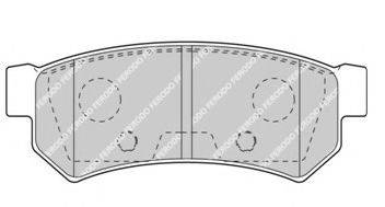 Комплект тормозных колодок, дисковый тормоз FERODO FDB4295