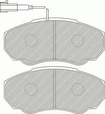 Комплект тормозных колодок, дисковый тормоз FERODO FVR1478