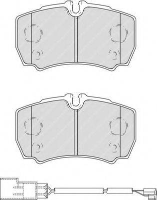 Комплект тормозных колодок, дисковый тормоз FERODO FVR4251