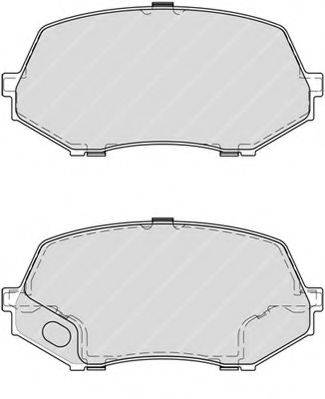 Комплект тормозных колодок, дисковый тормоз FERODO FVR4253