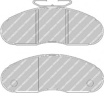 Комплект тормозных колодок, дисковый тормоз FERODO FVR791