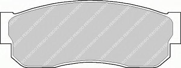 Комплект тормозных колодок, дисковый тормоз FERODO FSL293