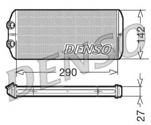 Теплообменник, отопление салона DENSO DRR07005