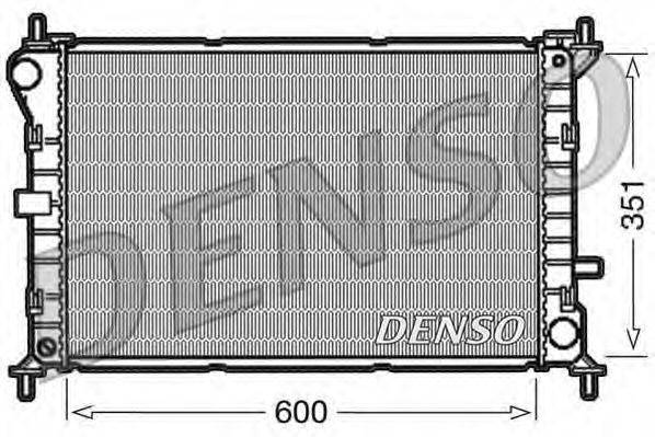 Радіатор, охолодження двигуна DENSO DRM10051