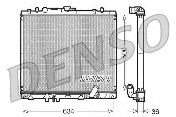 Радиатор, охлаждение двигателя DENSO DRM45020
