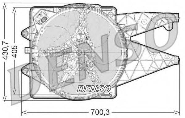Вентилятор, охлаждение двигателя DENSO DER01020