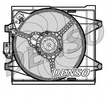 Вентилятор, охлаждение двигателя DENSO DER09048