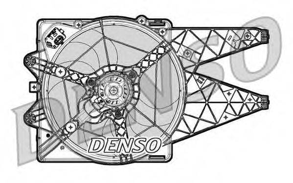 Вентилятор, охлаждение двигателя DENSO DER09065