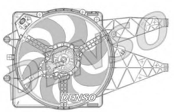 Вентилятор, охлаждение двигателя DENSO DER09094