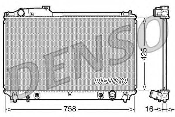 Радиатор, охлаждение двигателя DENSO DRM51003