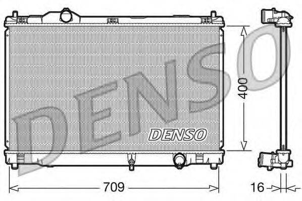 Радиатор, охлаждение двигателя DENSO DRM51008