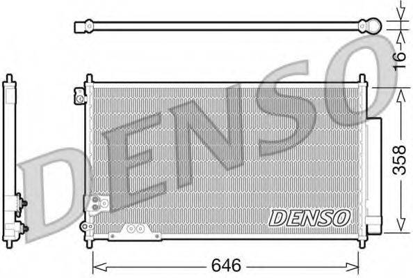 Конденсатор, кондиціонер DENSO DCN40009