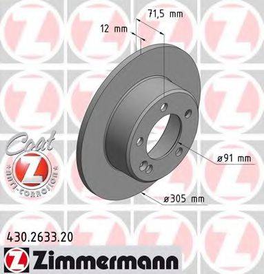 Тормозной диск ZIMMERMANN 430.2633.20