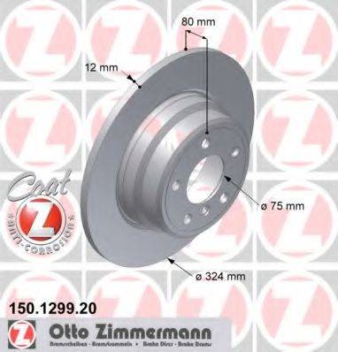 Тормозной диск ZIMMERMANN 150.1299.20