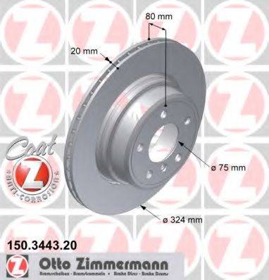 Тормозной диск ZIMMERMANN 150.3443.20