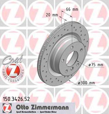 Тормозной диск ZIMMERMANN 150.3426.52