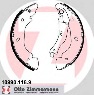 Комплект тормозных колодок ZIMMERMANN 10990.118.9