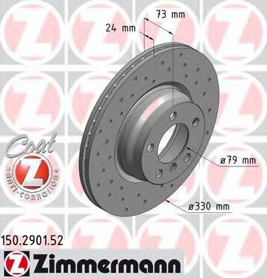 Тормозной диск ZIMMERMANN 150.2901.52