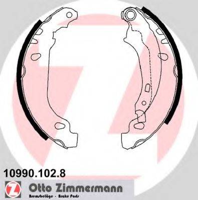 Комплект тормозных колодок ZIMMERMANN 10990.102.8