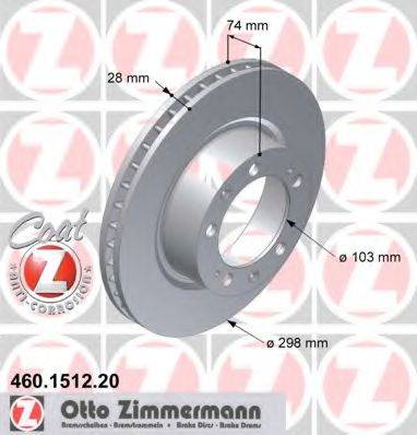 Тормозной диск ZIMMERMANN 460.1512.20