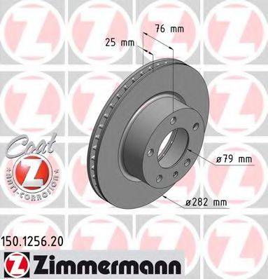Тормозной диск ZIMMERMANN 150.1256.20