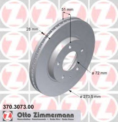 Тормозной диск ZIMMERMANN 370.3073.00
