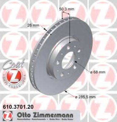 ZIMMERMANN 610370120 Тормозной диск