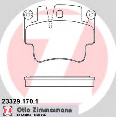 Комплект тормозных колодок, дисковый тормоз ZIMMERMANN 23329.170.1