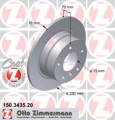 Тормозной диск ZIMMERMANN 150.3435.20