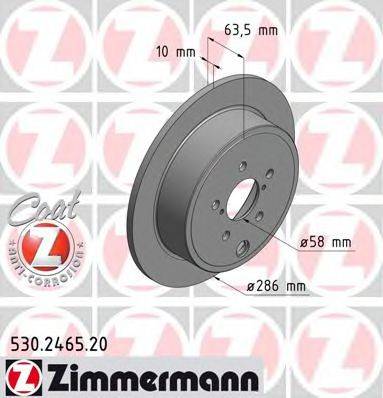 Тормозной диск ZIMMERMANN 530.2465.20