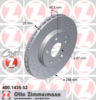 Тормозной диск ZIMMERMANN 400.1435.52