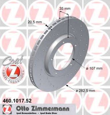 Тормозной диск ZIMMERMANN 460.1017.52