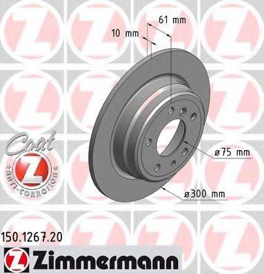 Тормозной диск ZIMMERMANN 150.1267.20