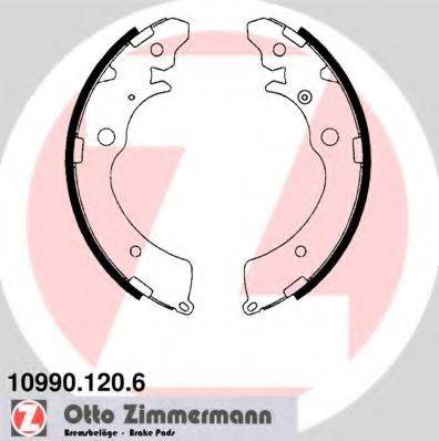 Комплект тормозных колодок ZIMMERMANN 10990.120.6