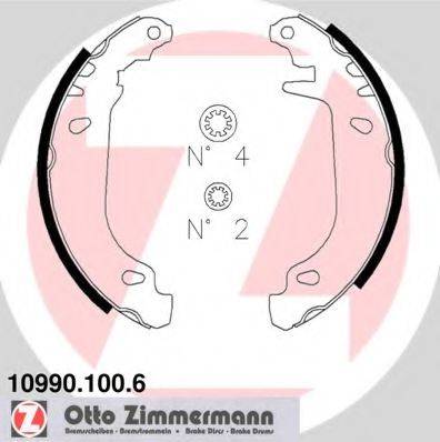 Комплект тормозных колодок ZIMMERMANN 10990.100.6