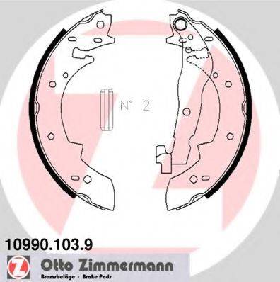 Комплект гальмівних колодок ZIMMERMANN 10990.103.9